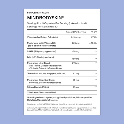 Clearstem | MINDBODYSKIN® | ¡No te quedes fuera! Elimina el acné hormonal y recupera tu piel HOY.