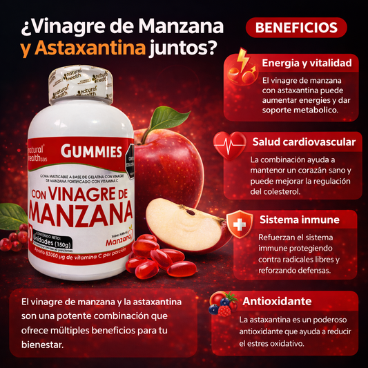 Gomas de Vinagre de Manzana x60