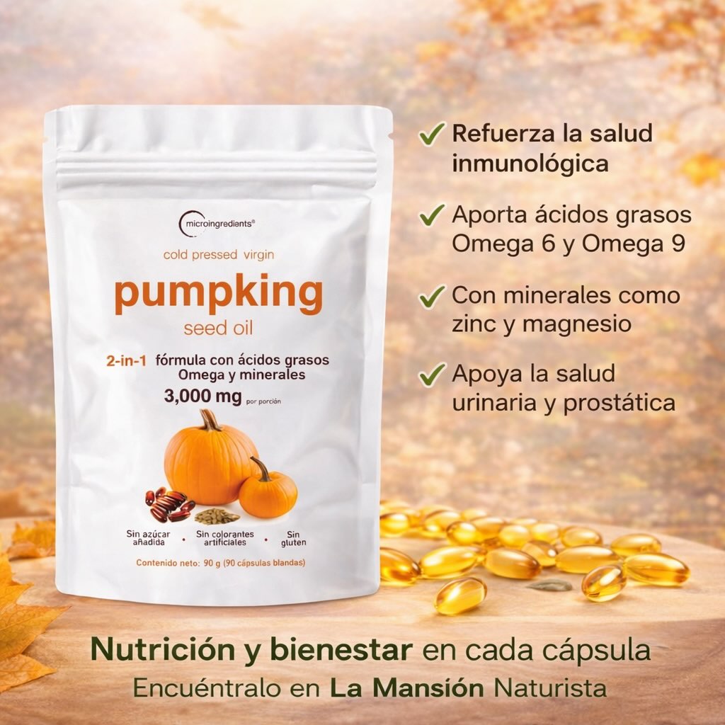 Pumpkin Seed Oil (Aceite de Semilla de Calabaza)